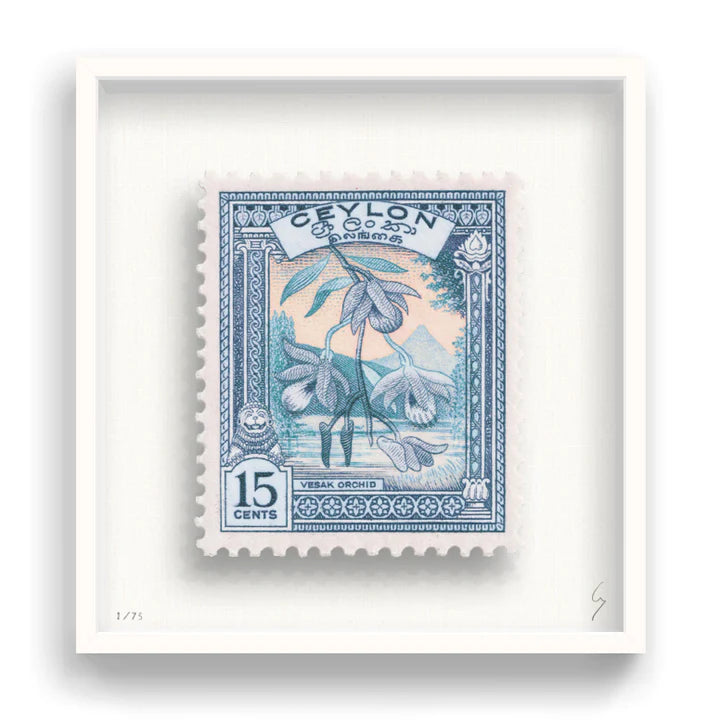 Guy Gee Art Sri Lanka Postage Stamp Art Urban Art Gallery UK