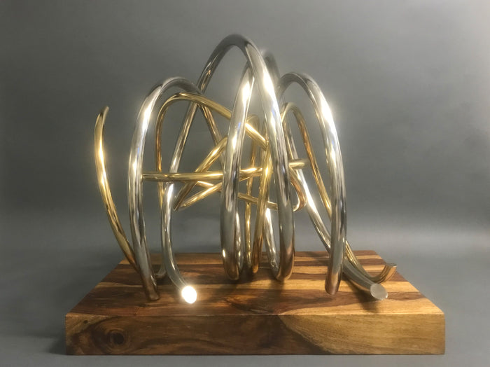 Mark Beattie, Gold in Silver Spiral, 2023