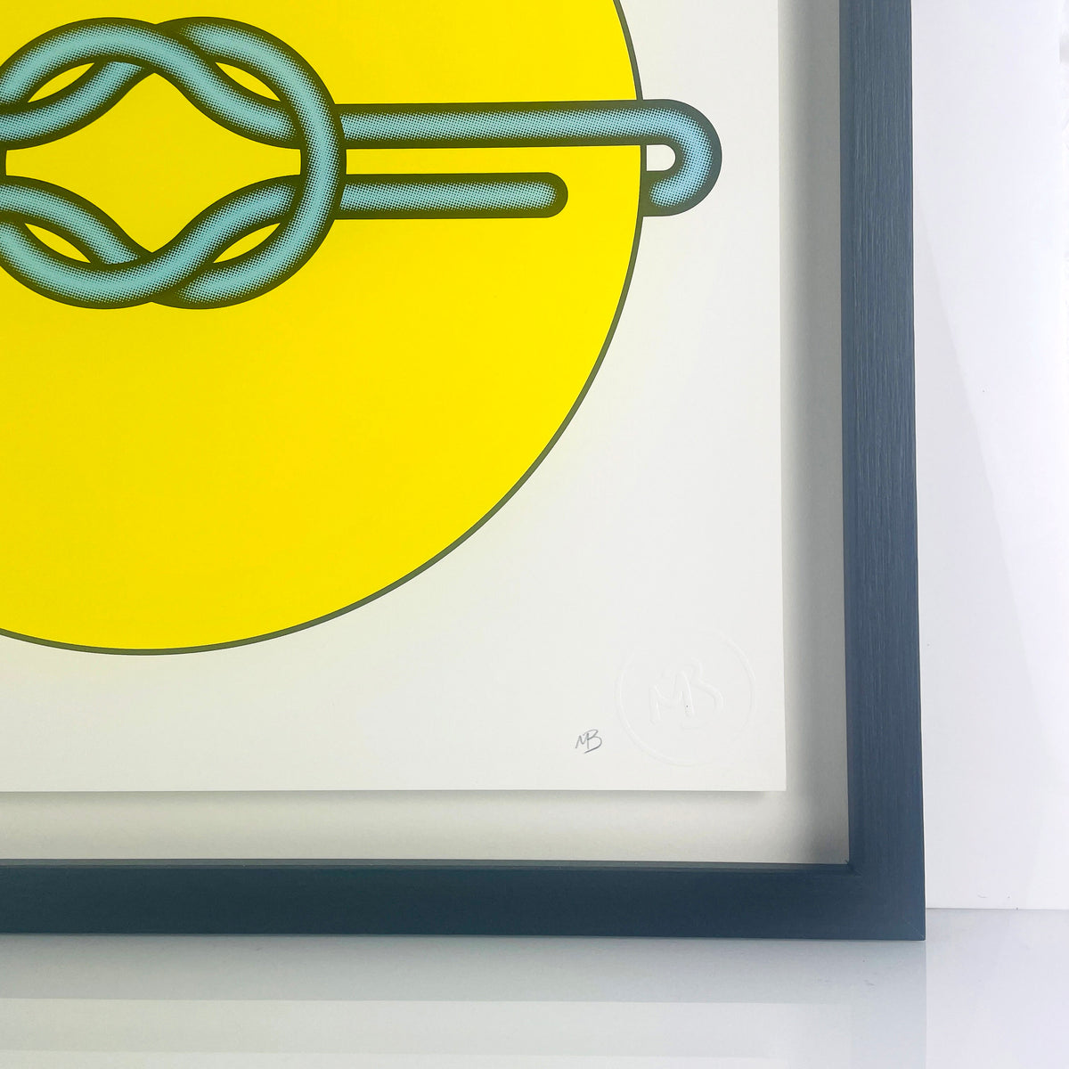 Mark Beattie, Love Knot (Blue in Yellow), 2022