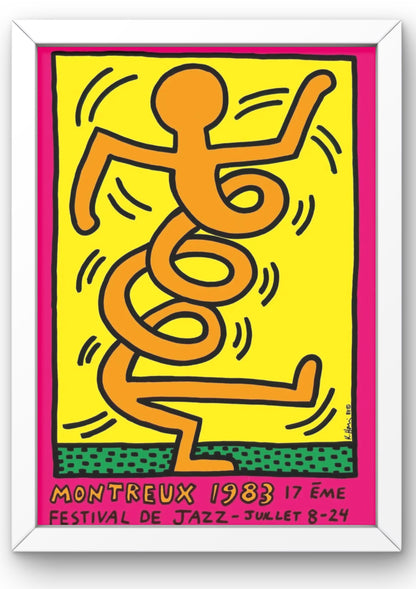 Keith Haring, Montreux Jazz Festival, 1983 (Orange)