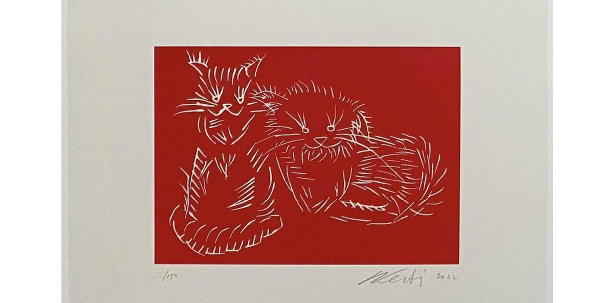 Ai Weiwei, Cats (Red), 2022 - Smolensky Gallery