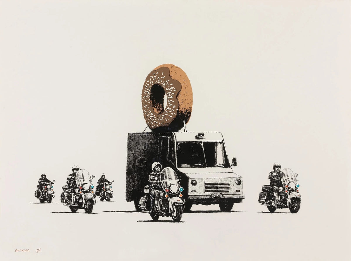 Banksy, Chocolate Donuts (Signed), 2009