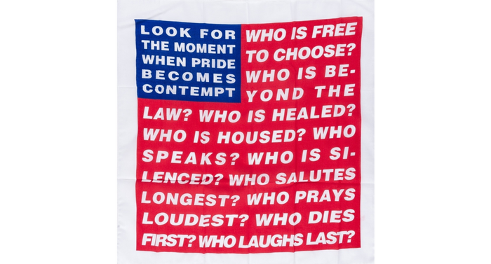 Barbara Kruger, Untitled (Flag), 2020 - Smolensky Gallery