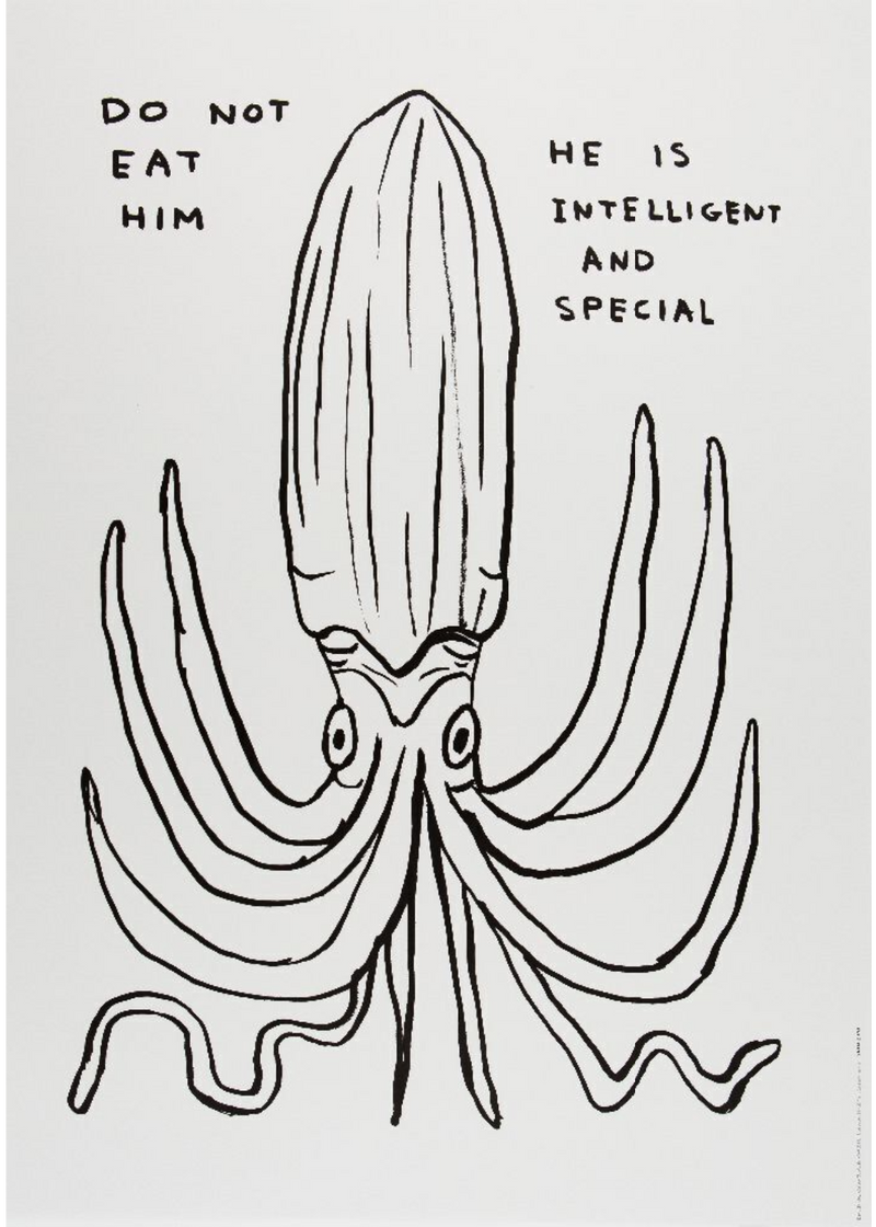 David Shrigley, Do Not Eat Him, 2022, limited edition print for sale from smolensky gallery