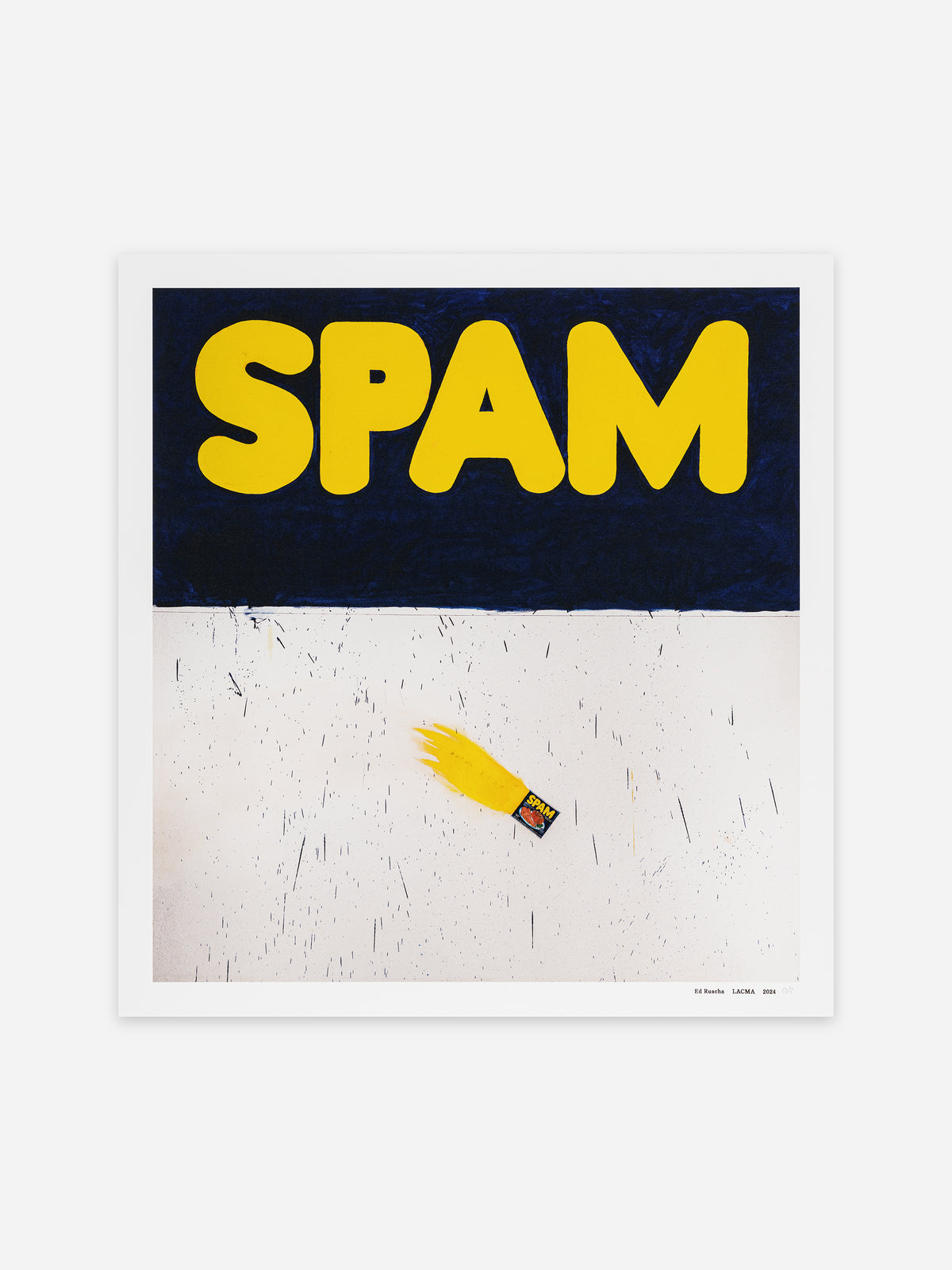 Ed Ruscha, Actual Size (Spam), 2024