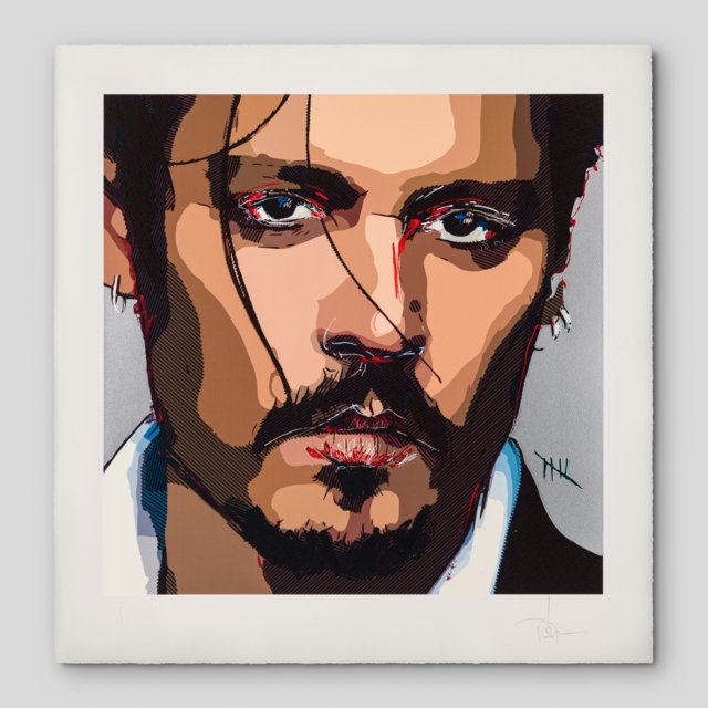 Johnny Depp, Five (Unframed), 2023