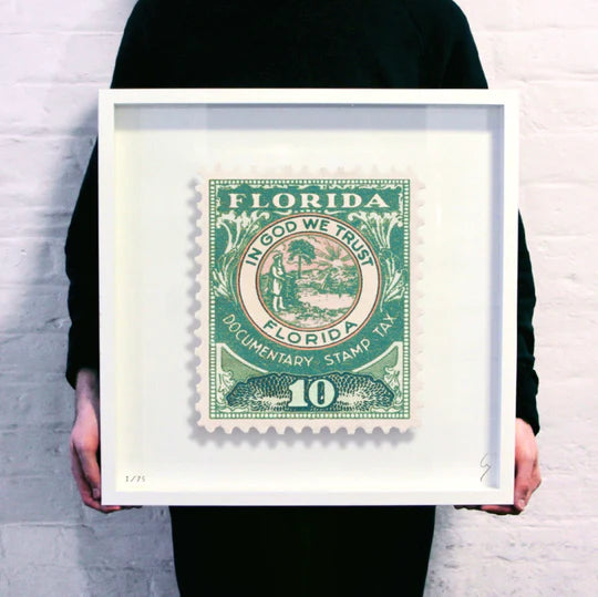 Guy Gee Art - FLORIDA stamp art- Contemporary Art Gallery 