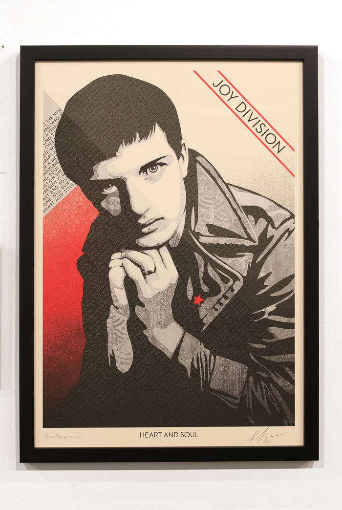 Kevin Cummins x Shepard Fairey, Ian Curtis Heart & Soul