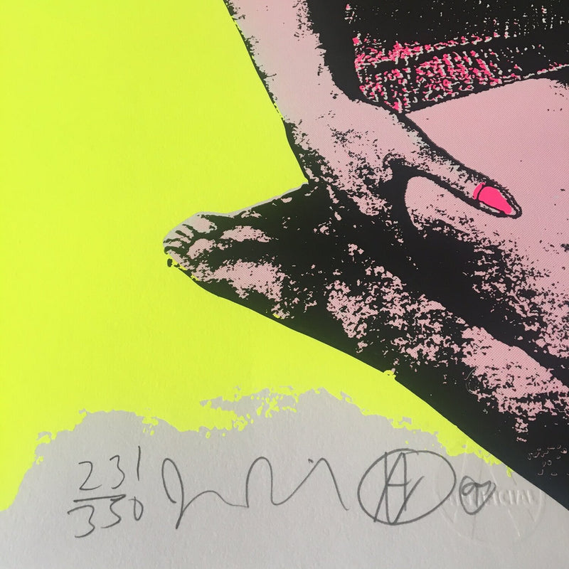 Jamie Reid, Fuck Forever Screen Print (Yellow) 1997 - Smolensky Gallery