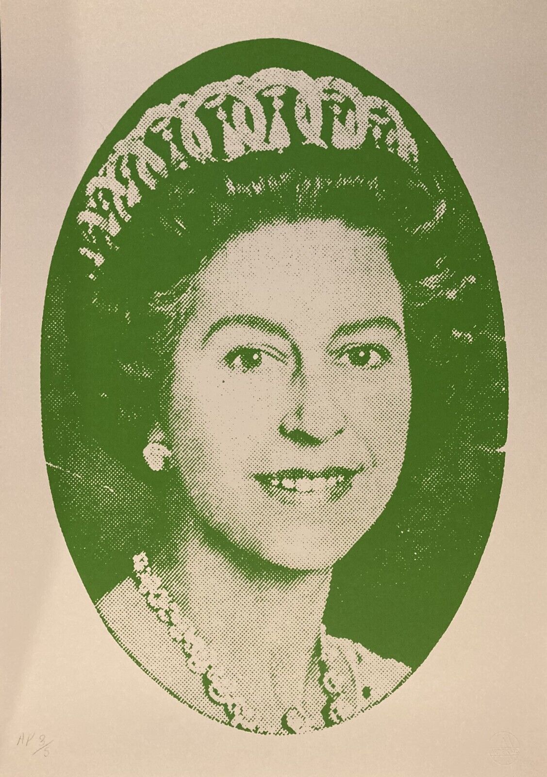 Jamie Reid, God Save The Queen (Green), 1997