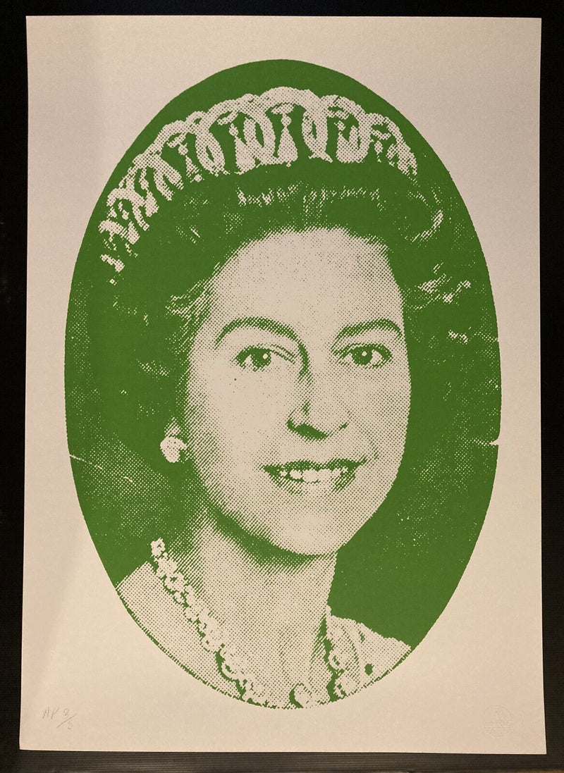 Jamie Reid, God Save The Queen (Green), 1997