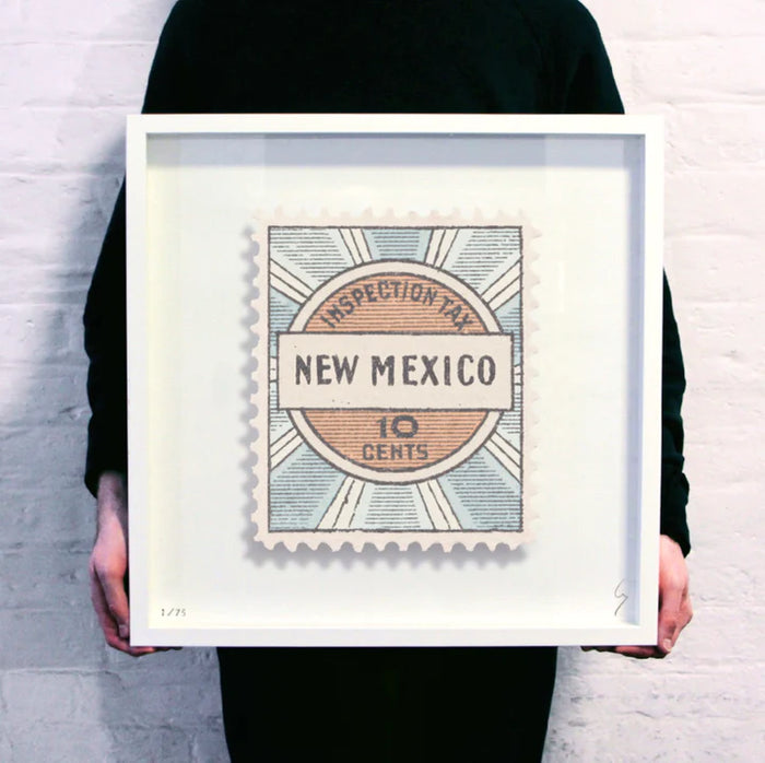 Guy Gee Art - NEW MEXICO stamp art- Contemporary Art Gallery 