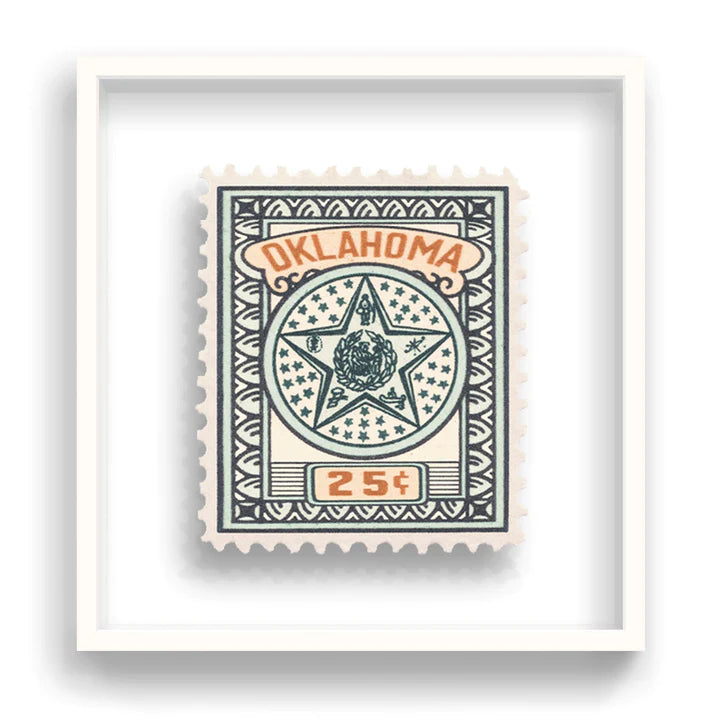 Guy Gee Art - OKLAHOMA stamp art- Contemporary Art Gallery 
