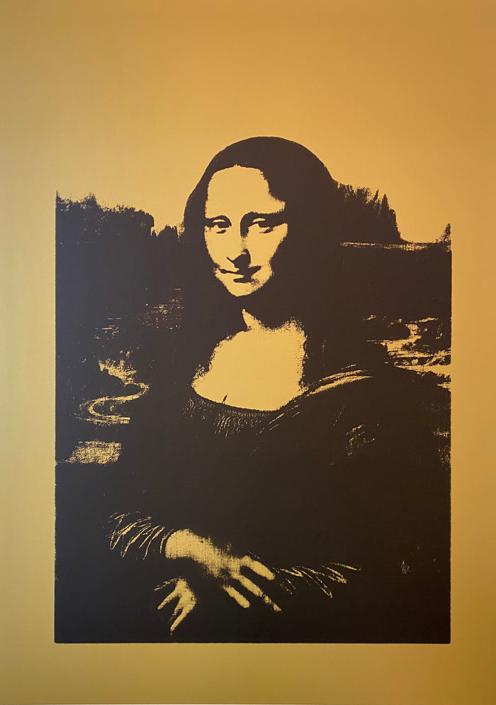 Sunday B. Morning (Andy Warhol) Mona Lisa Black on Gold 