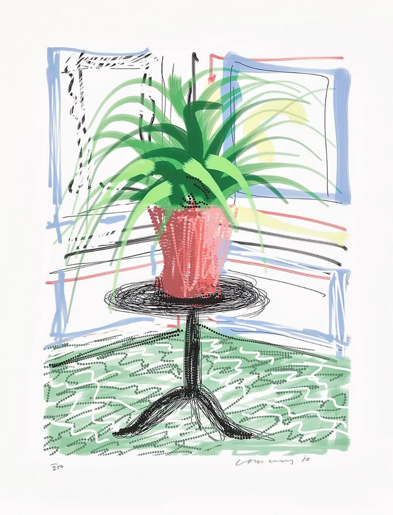 David Hockney, Untitled No. 468 iPad Drawing from A Bigger Book, 2016