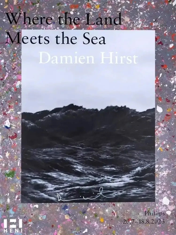 Damien Hirst, Where the Land Meets the Sea (Signed) (Blue), 2023