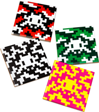 Invader, Set of Camo Space Tiles, 2024