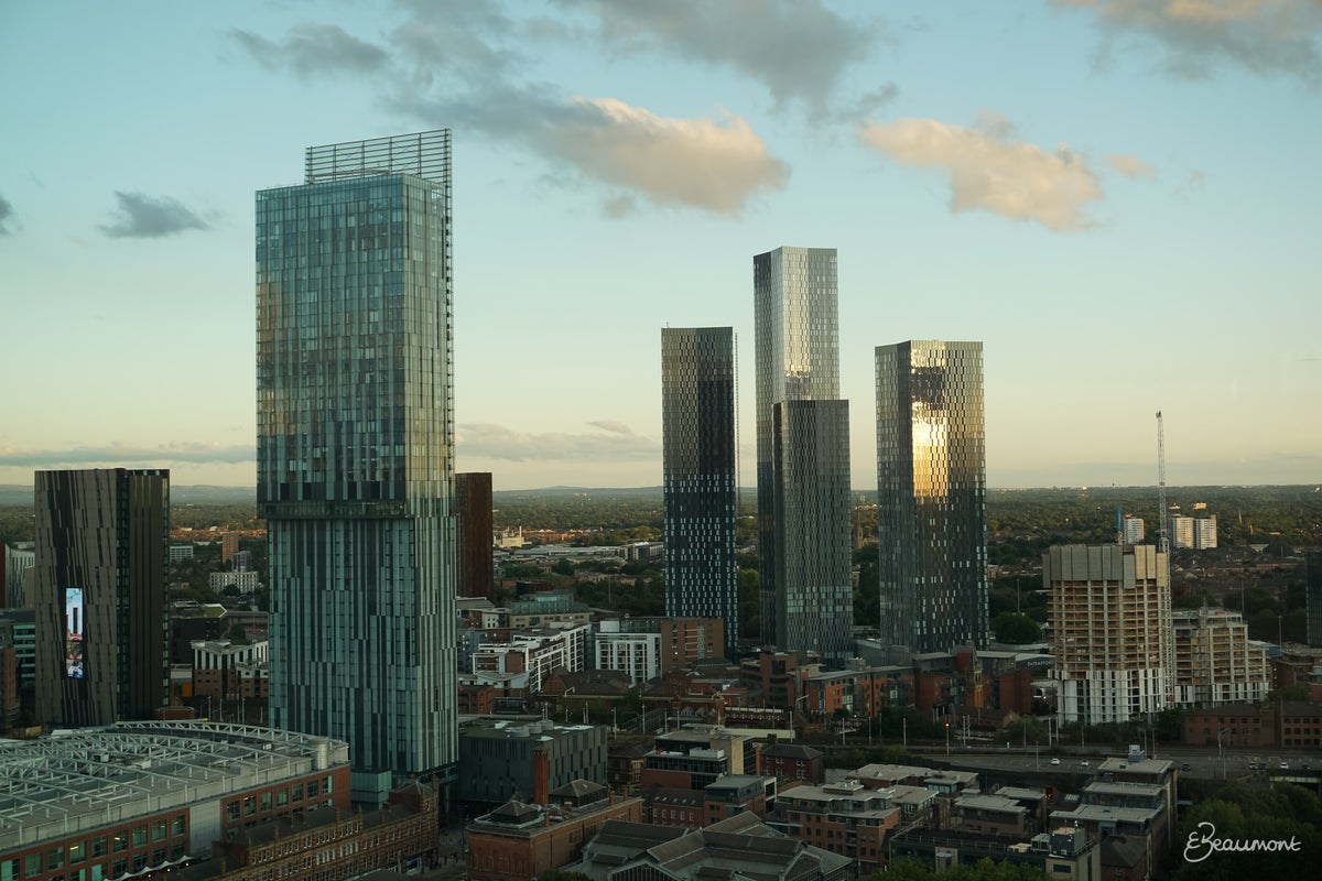 Sunset Over Manchester Skyline - Smolensky Gallery