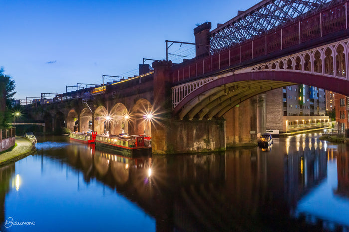 Castlefield Basin Blue Hour Reflections - Smolensky Gallery