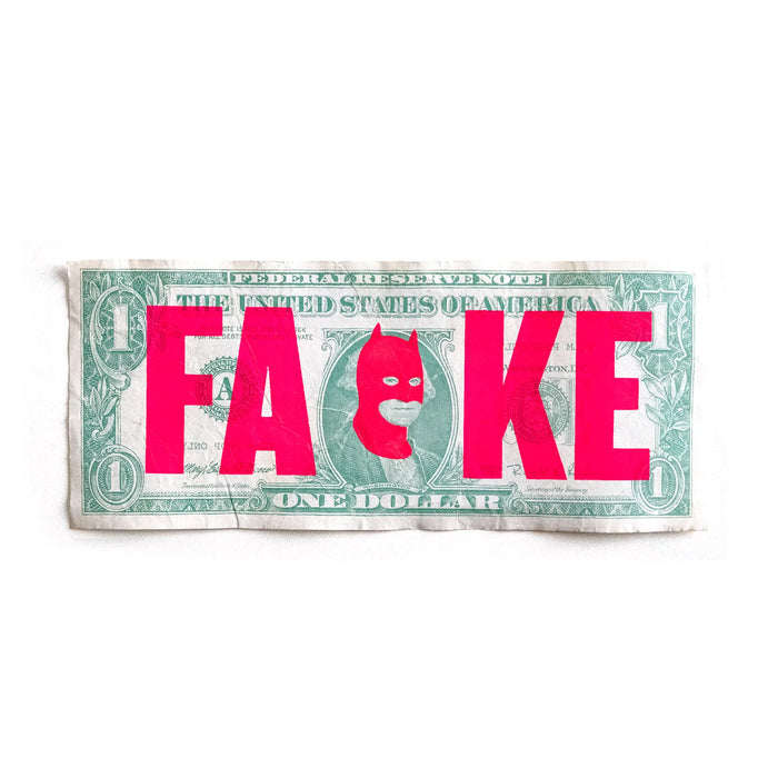 Rich Enough to be Batman - "FAKE" Dollar Note - Smolensky Gallery