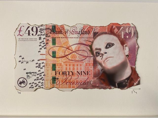 Firestarter Keith Flint '49' note - Smolensky Gallery