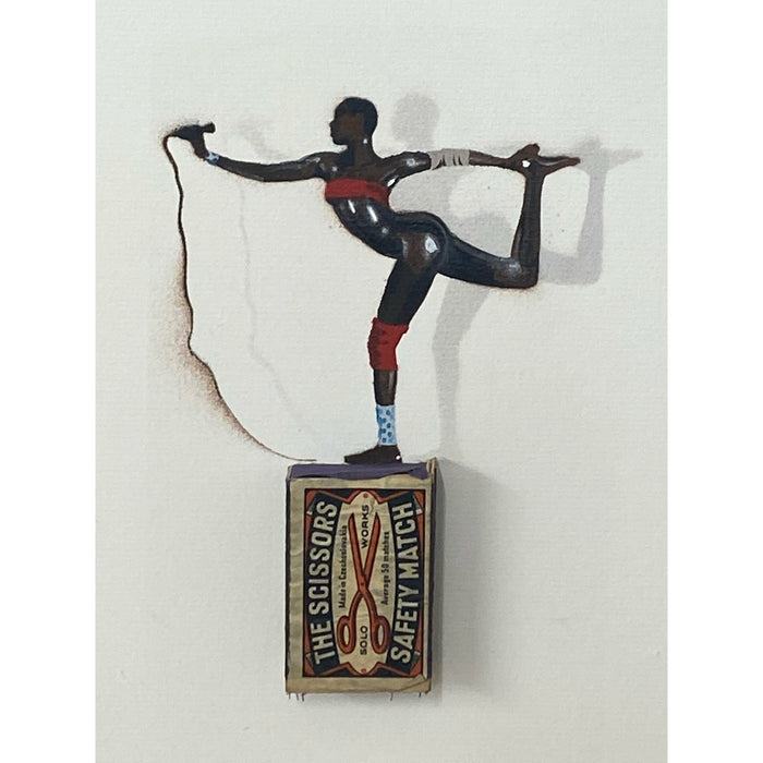 'Here's Grace' on vintage matchbox - Smolensky Gallery