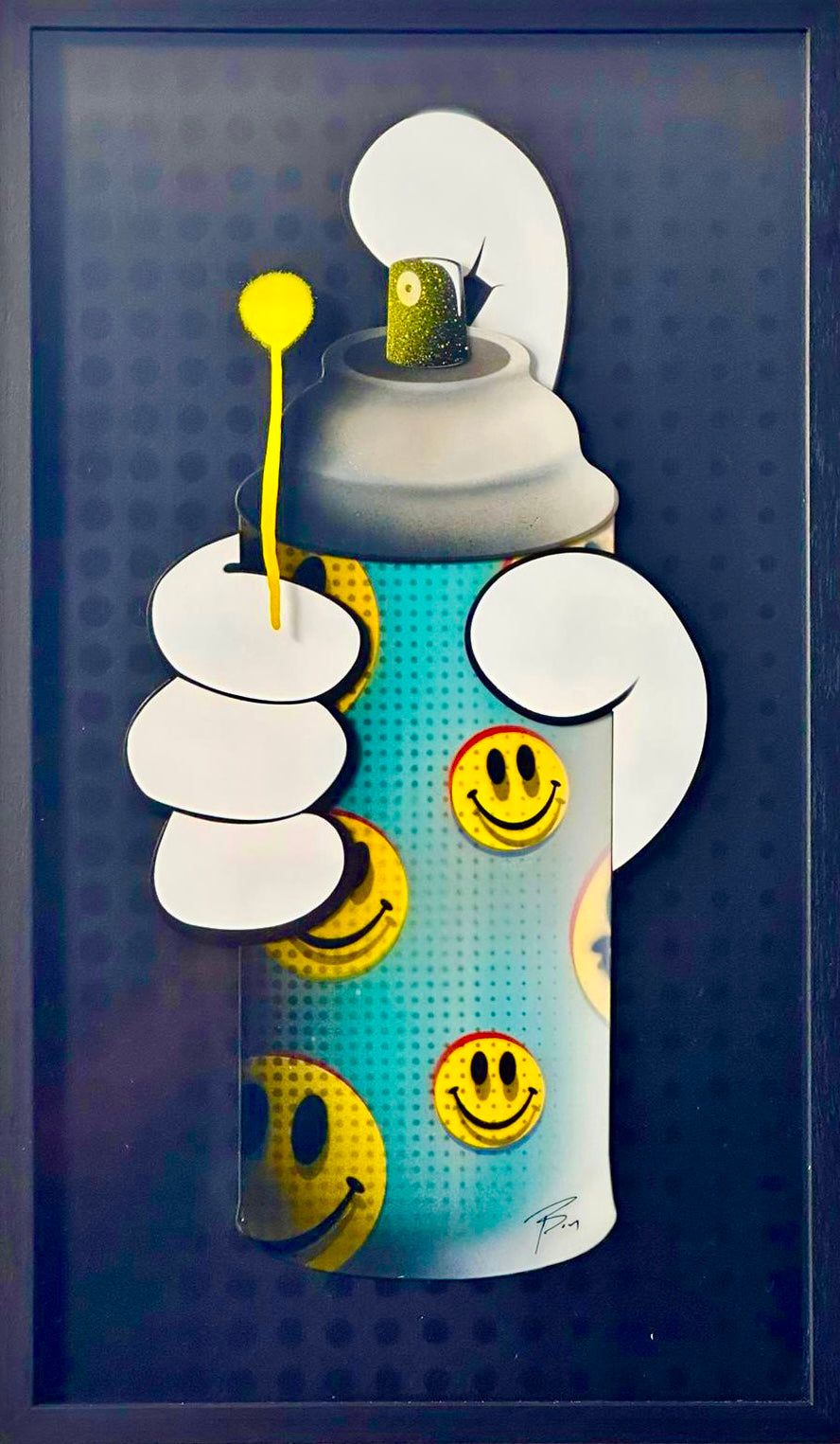 Pop Can Halftone Smiley edition