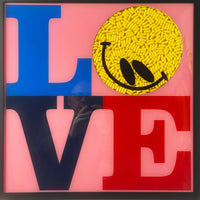 LOVE IS THE DRUG pink smiley edition - Smolensky Gallery