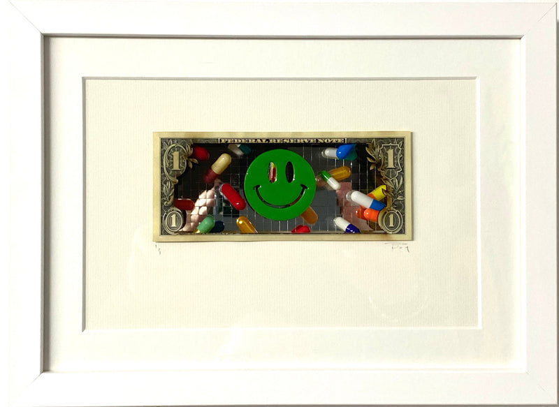 One dollar note, 'Pills and Thrills' Disco edition #1 - Smolensky Gallery