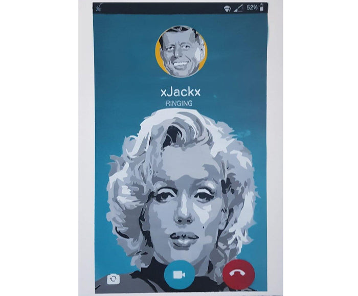 Facetime (Marilyn x JFK) - Smolensky Gallery