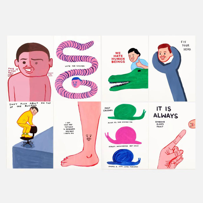 David Shrigley x Joan Cornella - Vote (Set of 8) (2022) - Smolensky Gallery