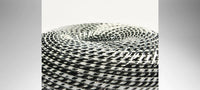 Black & White Woven Large Basket - Smolensky Gallery