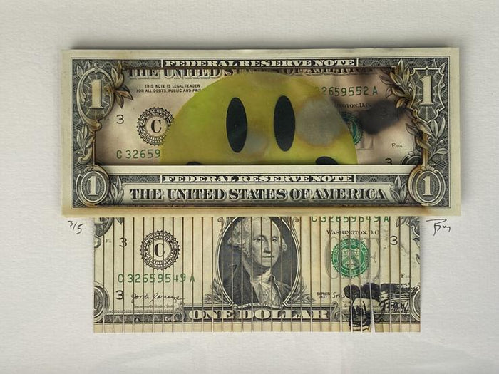 Behind the smile shredded dollar - Smolensky Gallery