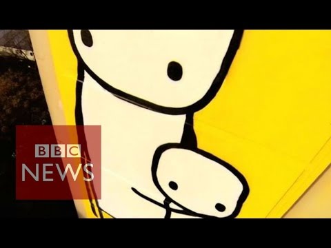 STIK, Holding Hands (Yellow), 2020