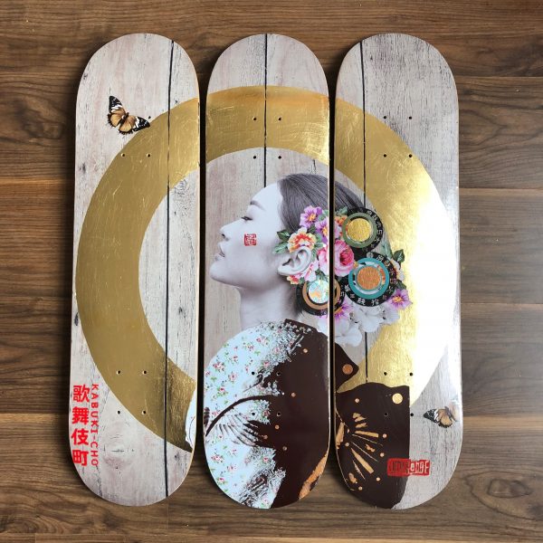 Patience New Rose Skateboard Trio - Smolensky Gallery